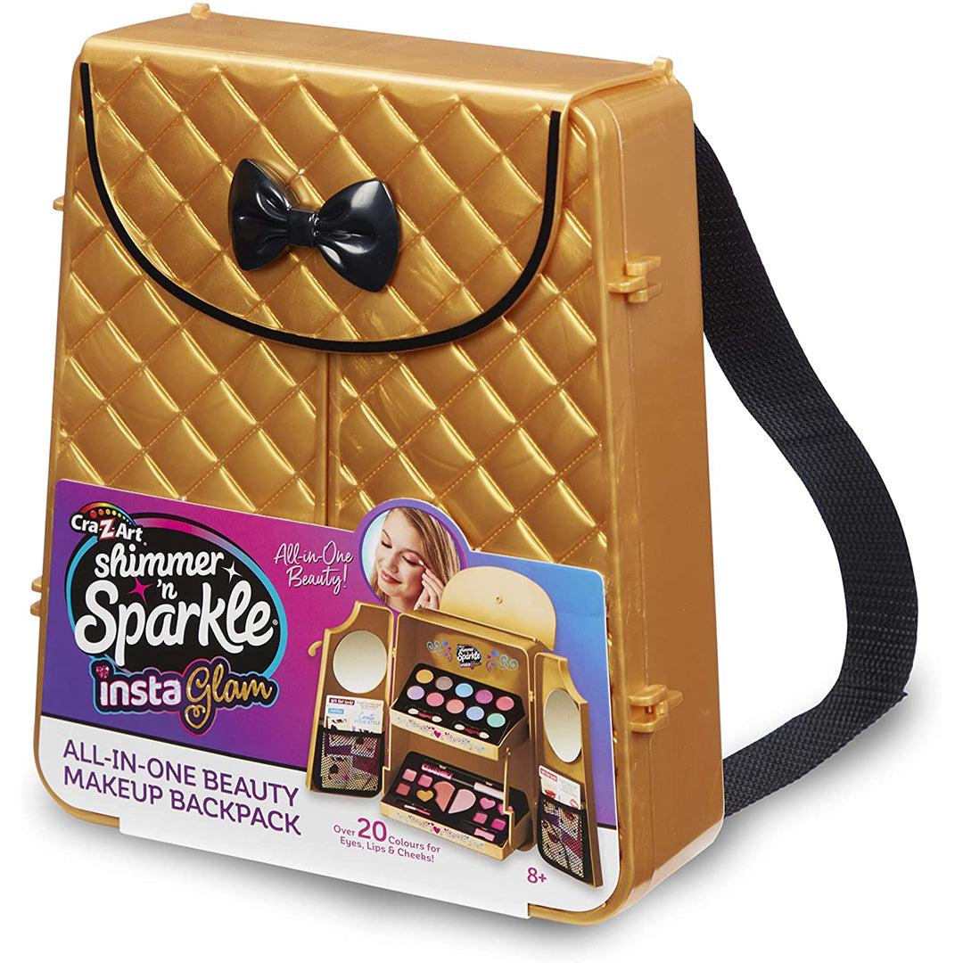 Buy Shimmer N Sparkle Instaglam Cosmetic Backpack Gold | Yallatoys.com