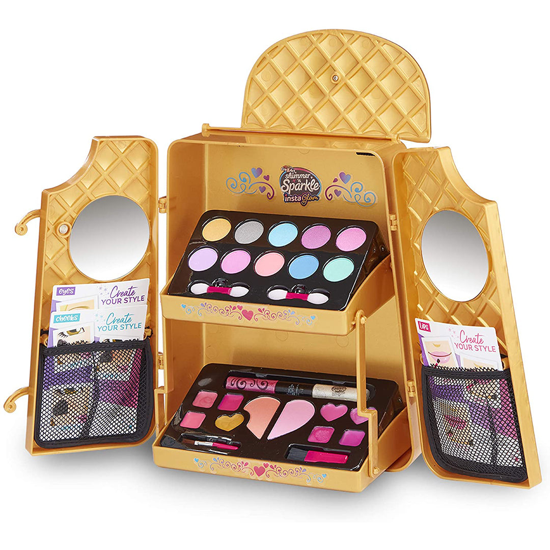 Buy Shimmer N Sparkle Instaglam Cosmetic Backpack Gold | Yallatoys.com