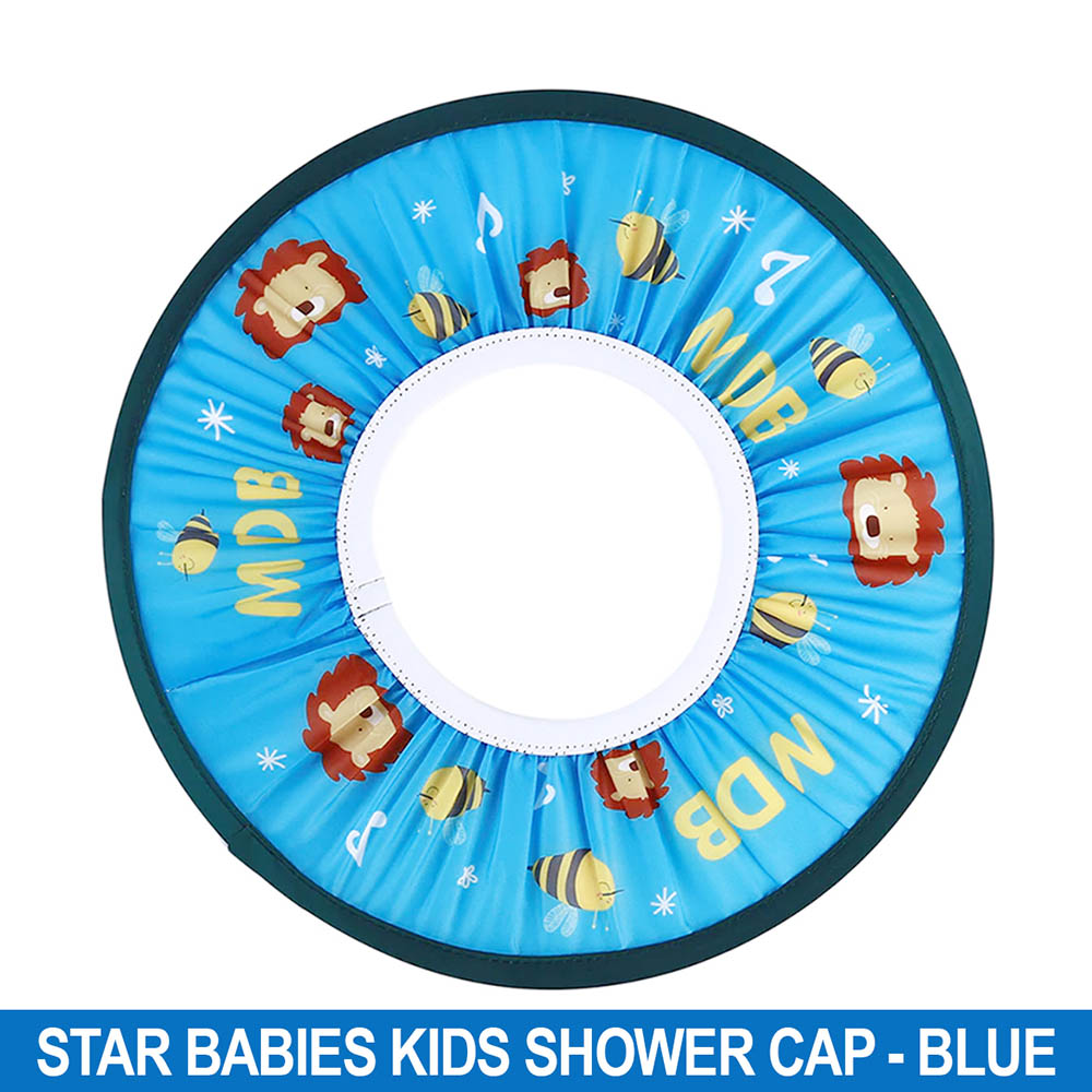 Star Babies Adjustable Kids Shower Cap Blue Star Babies Yallatoys