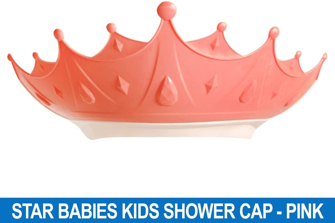 Star Babies Adjustable Crown Kids Shower Cap Pink Star Babies Yallatoys