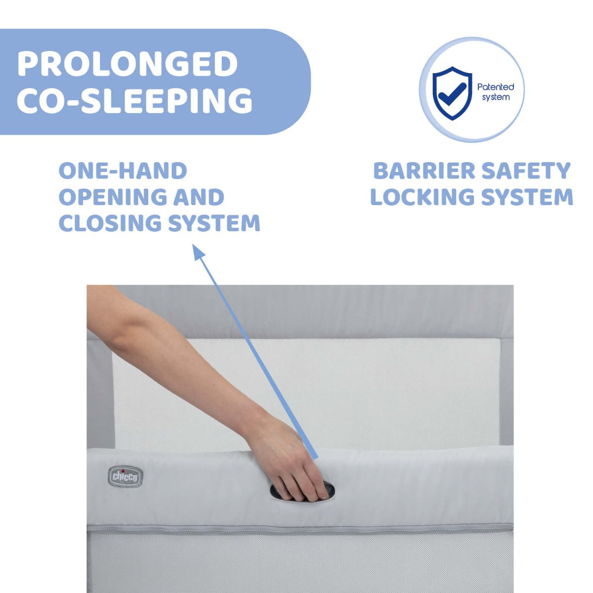 Chicco Next2Me Forever Cosleeping Cot - Ash Grey Chicco Yallatoys