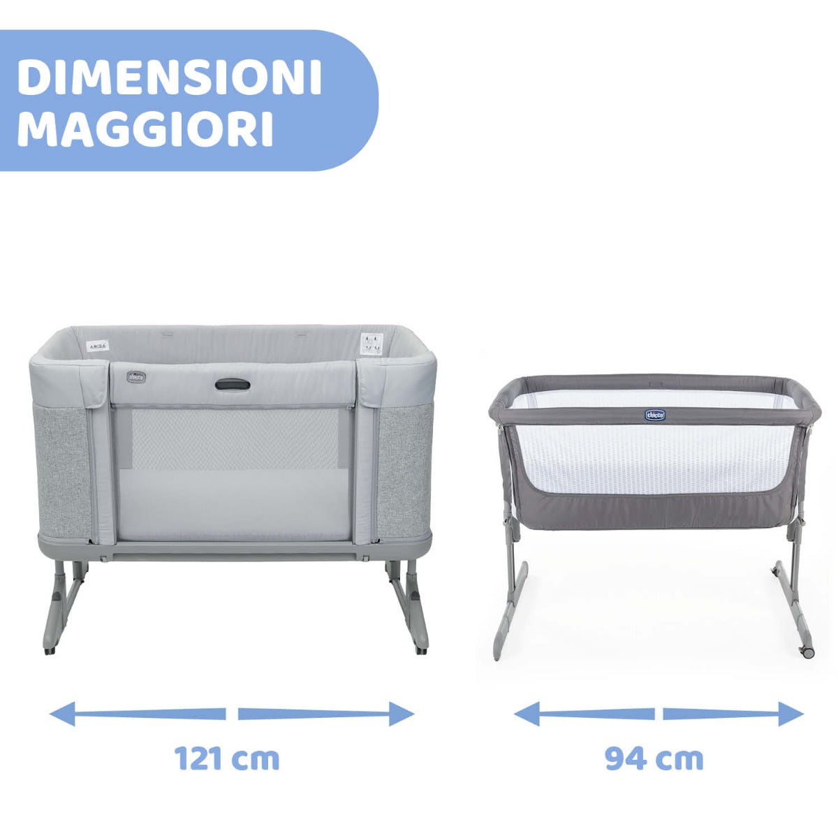 Chicco Next2Me Forever Cosleeping Cot - Cool Grey Chicco Yallatoys