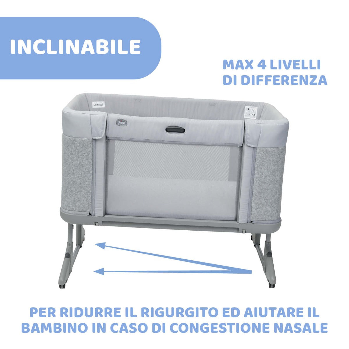 Chicco Next2Me Forever Cosleeping Cot - Cool Grey Chicco Yallatoys