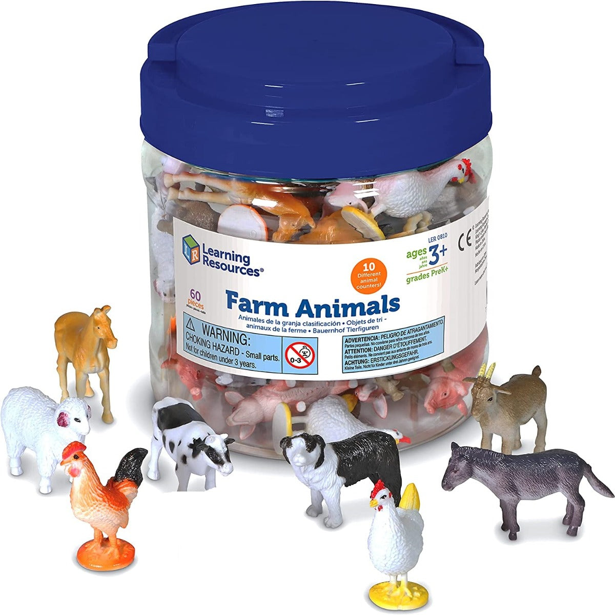 Buy Learning Resources Farm Animal Counters 60 Pieces | Yallatoys.com