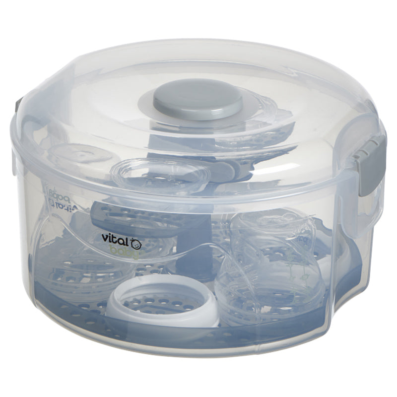 Vital Baby  Nurture 2 In 1 Combination Steriliser Transparent White Vital Baby Yallatoys