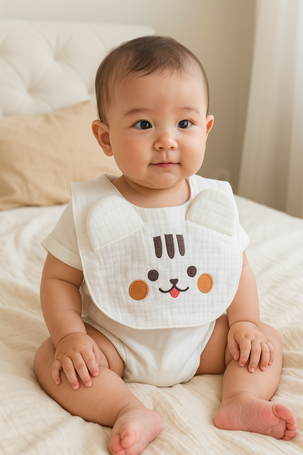 Kinder Valley Bunny Button Bib Kinder Valley Yallatoys