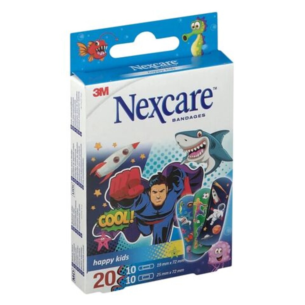 Nexcare Happy Kids Plasters Cool Assorted 20pcs Nexcare Yallatoys