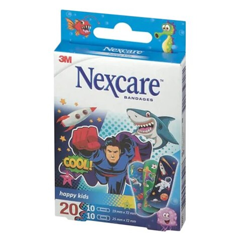 Nexcare Happy Kids Plasters Cool Assorted 20pcs Nexcare Yallatoys