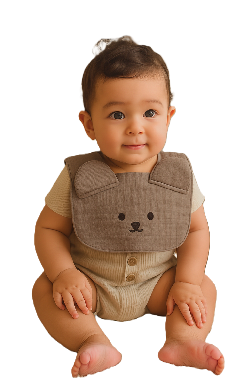 Kinder Valley Teddy Button Bib Kinder Valley Yallatoys