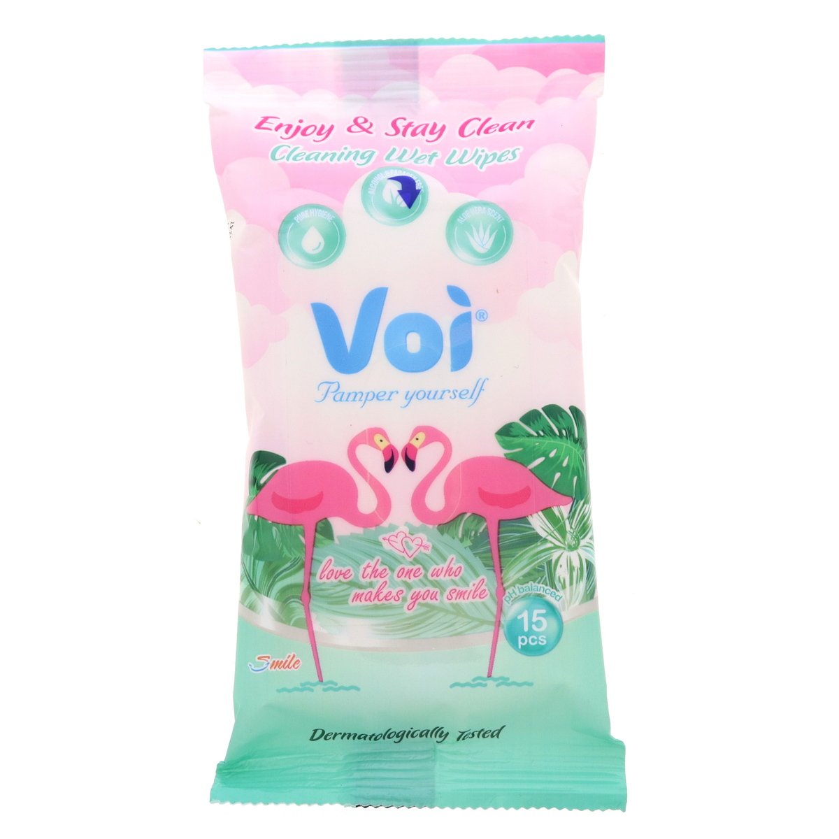 Voi Pocket Wet Wipes 15pcs Voi Yallatoys