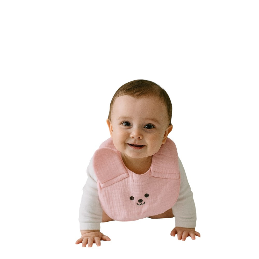 Kinder Valley Pink Bunny Button Bib Kinder Valley Yallatoys