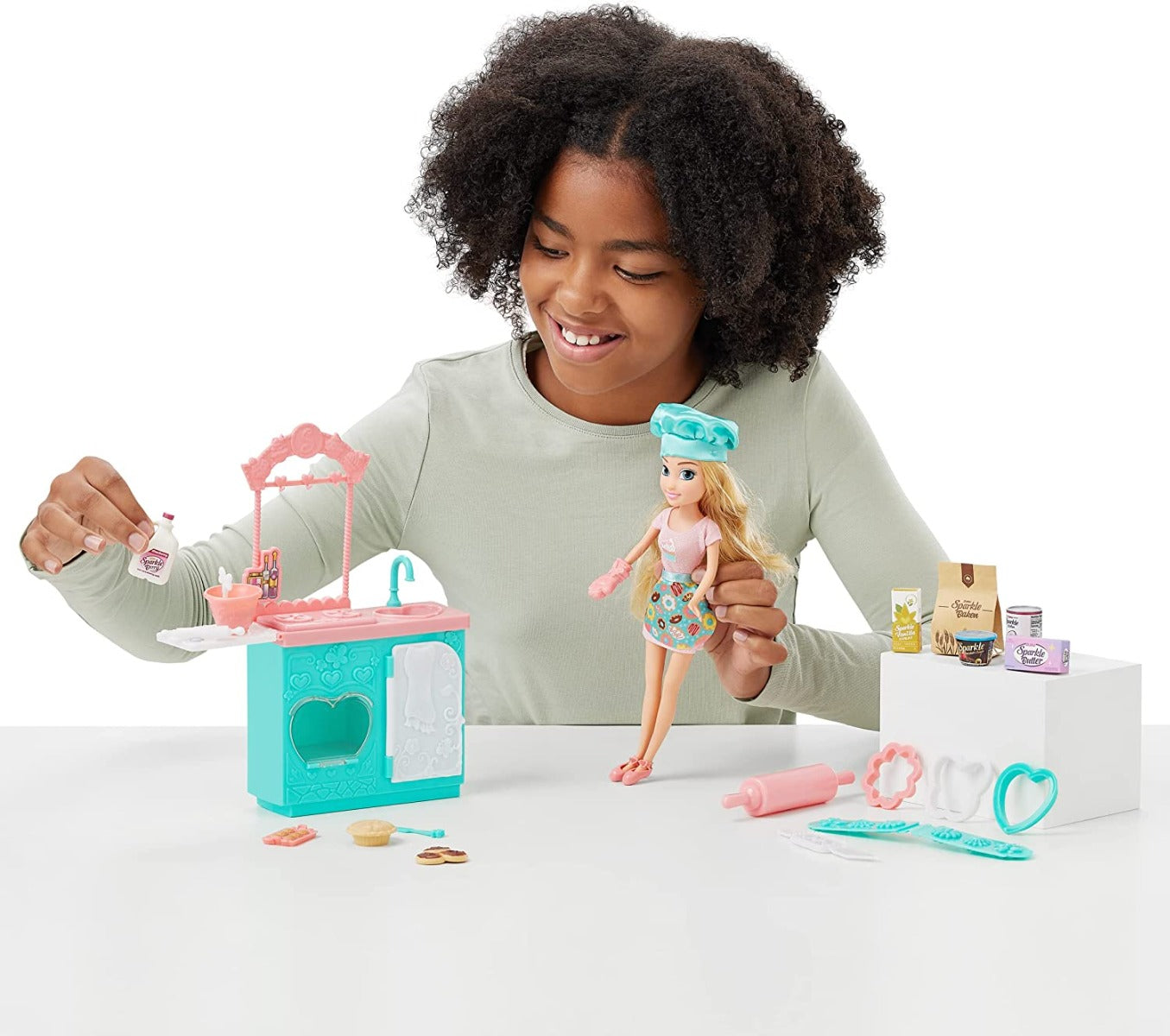 Buy Sparkle Girlz Dolls Playset Dolls Lifestyle 10.5inch Doll Bake Off | Yallatoys.com