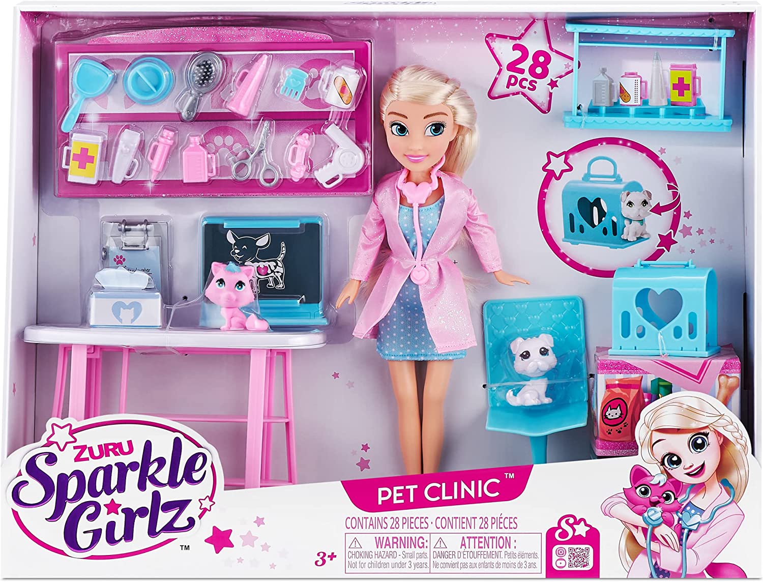 Buy Sparkle Girlz Playset 10.5inch Doll Pet Clinic | Yallatoys.com