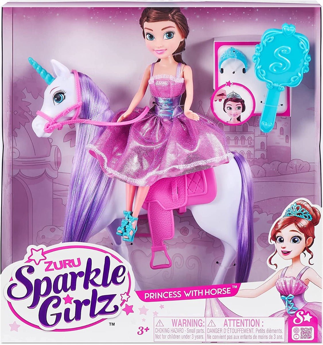 Buy Sparkle Girlz United Pacific Designs 10.5inch Princess with Horse Playset | Yallatoys.com