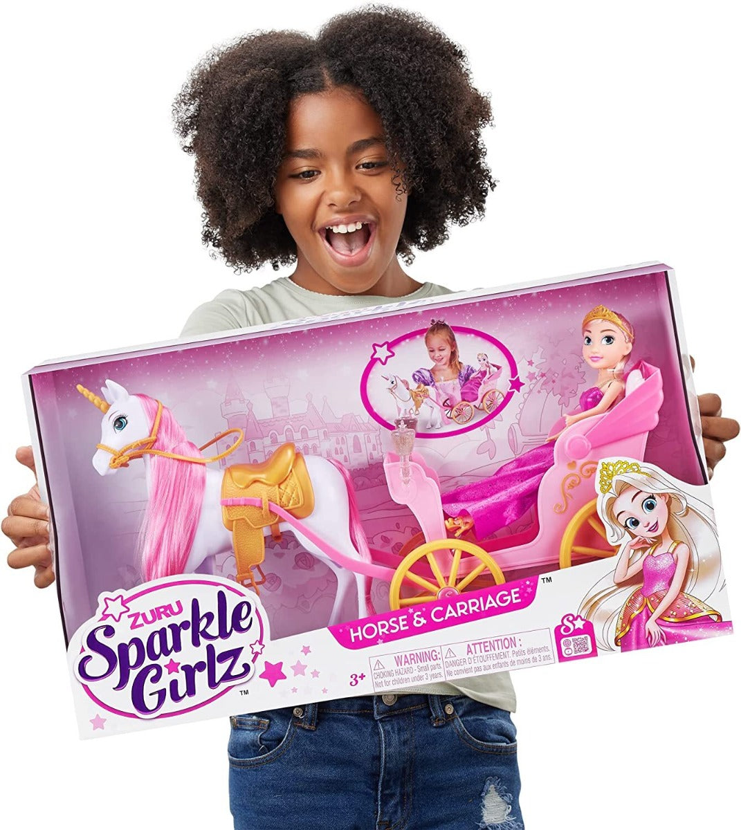 Buy Sparkle Girlz Princess 10.5inch Doll With Horse & Carriage Playset | Yallatoys.com