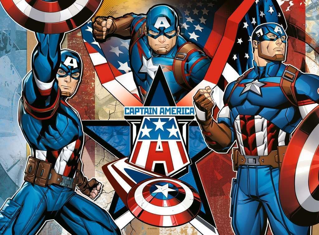 100 Piece Captain America Jigsaw