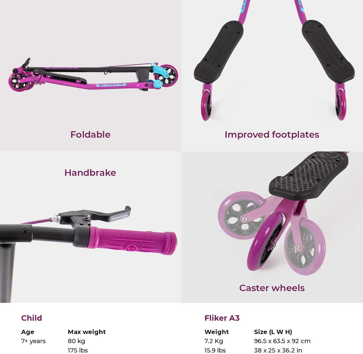 Buy Yvolution Yfliker A3 Air 2018 Refresh Purple Light Blue 4L 13L Cl 2Pk | Yallatoys.com
