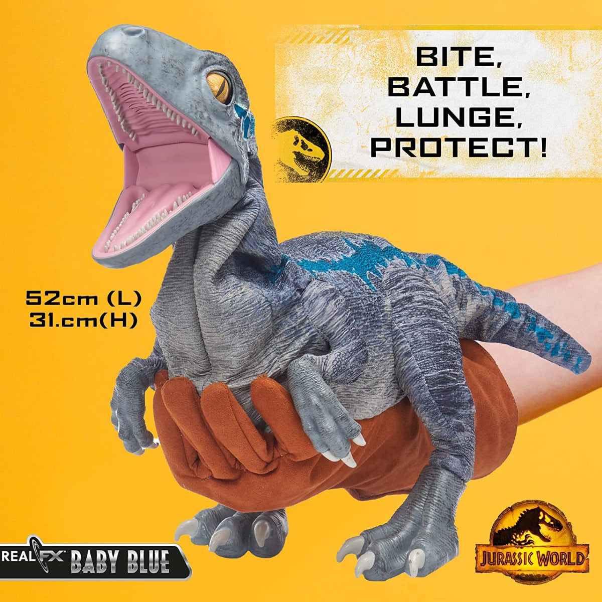 Buy Jurassic World Real FX Baby Blue Dinosaur Toy | Yallatoys.com