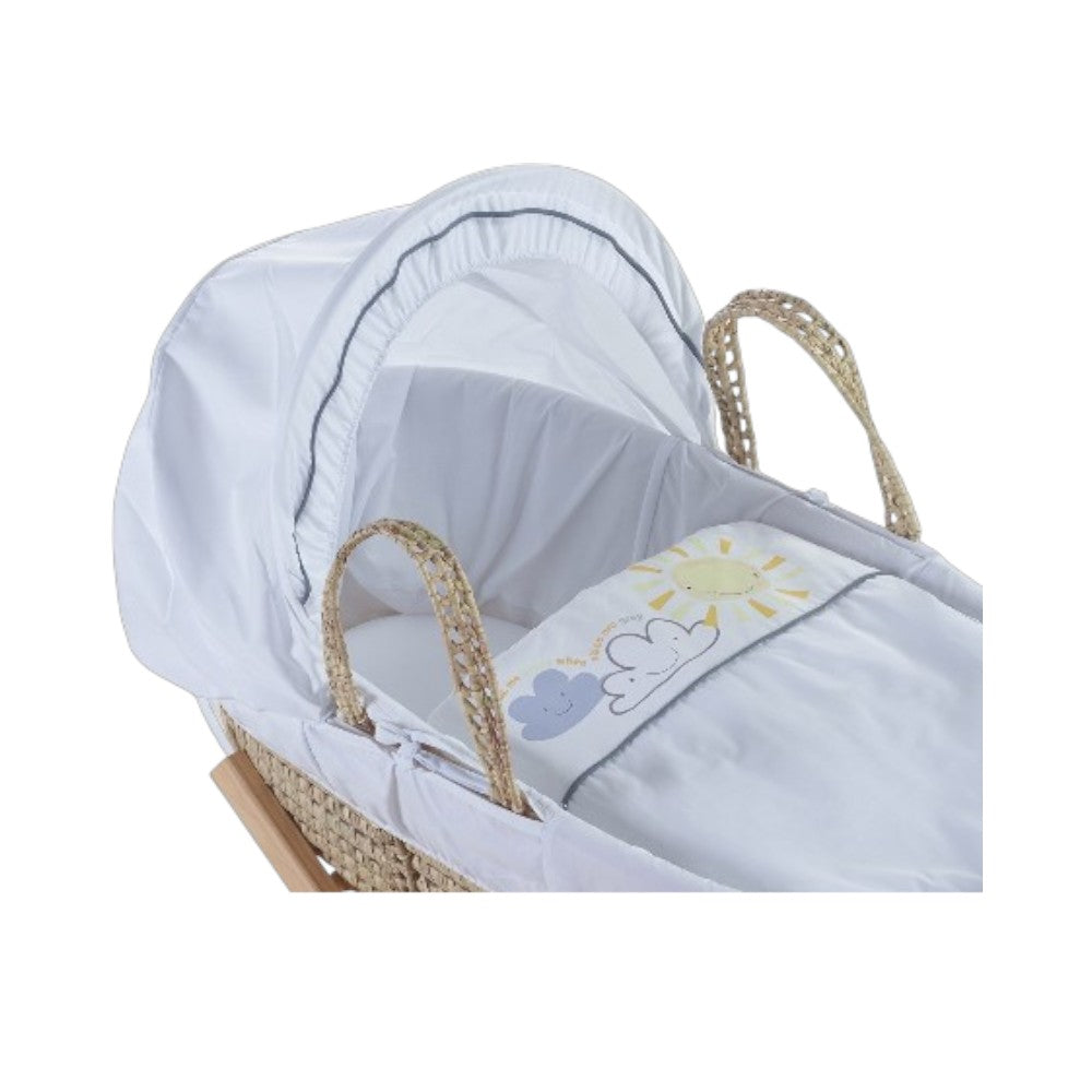 Kinder Valley Little Sunshine Moses Basket With Natural Stand Kinder Valley Yallatoys