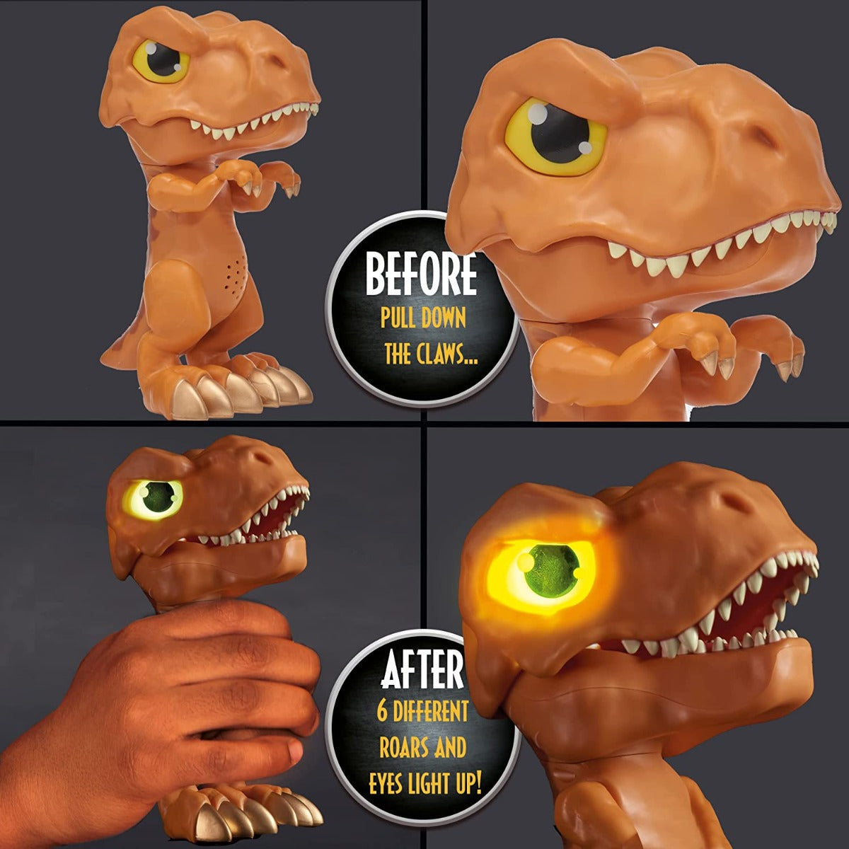 Buy Jurassic World Trigger Chomper T Rex Roaring Light Up Dinosaur Toy | Yallatoys.com