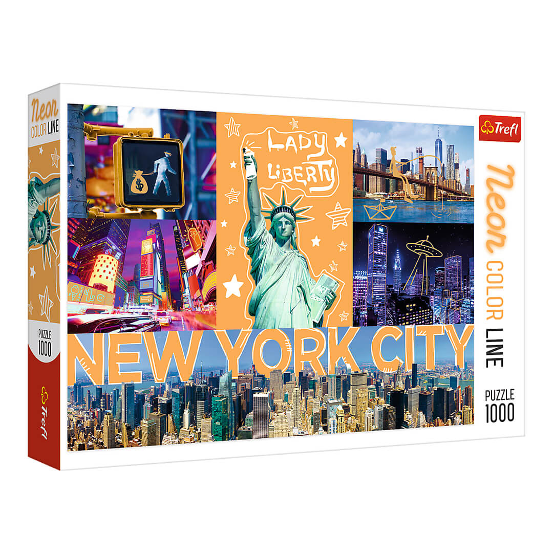 Buy Trefl Neon Colour Line City Puzzle 1000pieces | Yallatoys.com