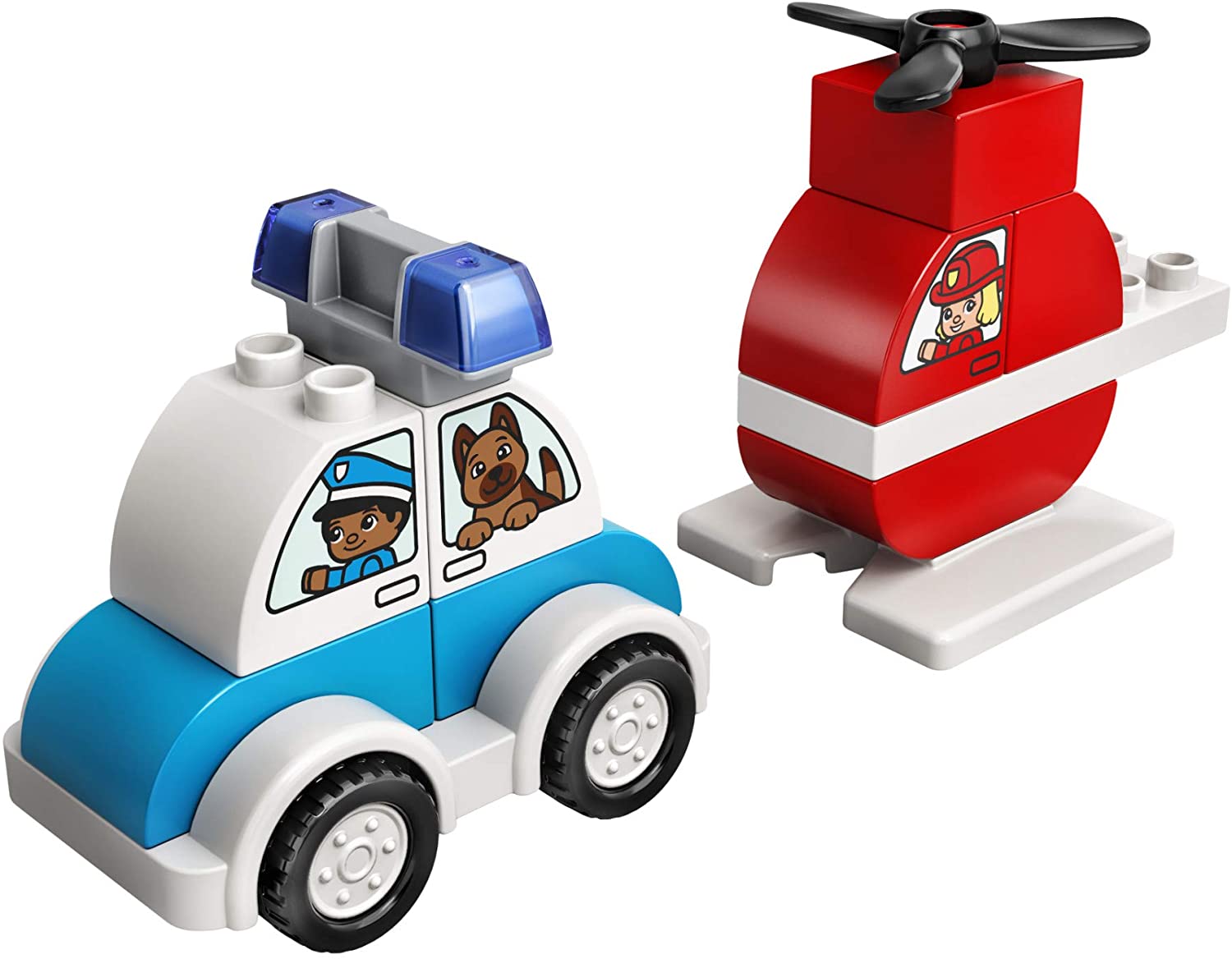 Buy Lego Fire Helicopter & Police Car | Yallatoys.com