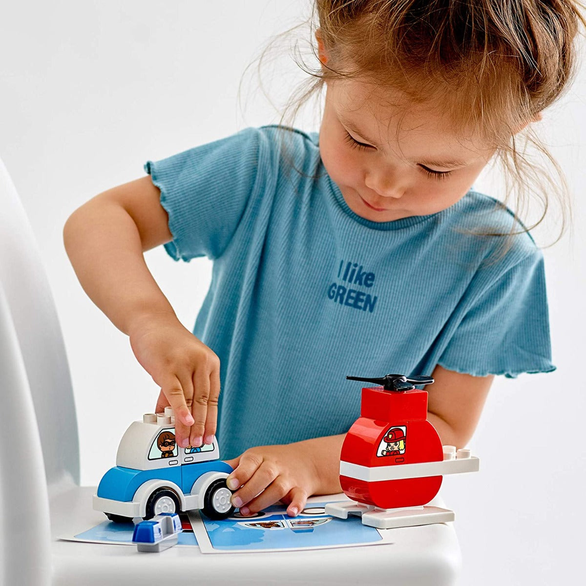 Buy Lego Fire Helicopter & Police Car | Yallatoys.com