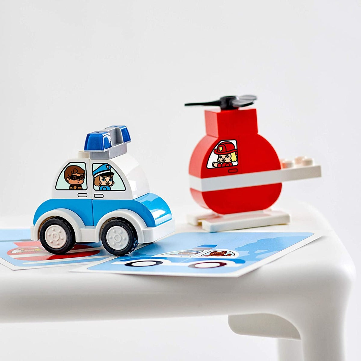 Buy Lego Fire Helicopter & Police Car | Yallatoys.com