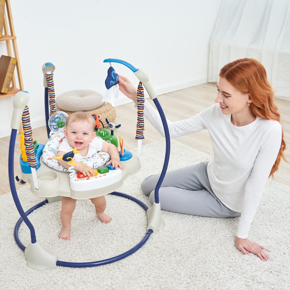 Little Story  Baby Activity Jumper Blue Little Story Yallatoys