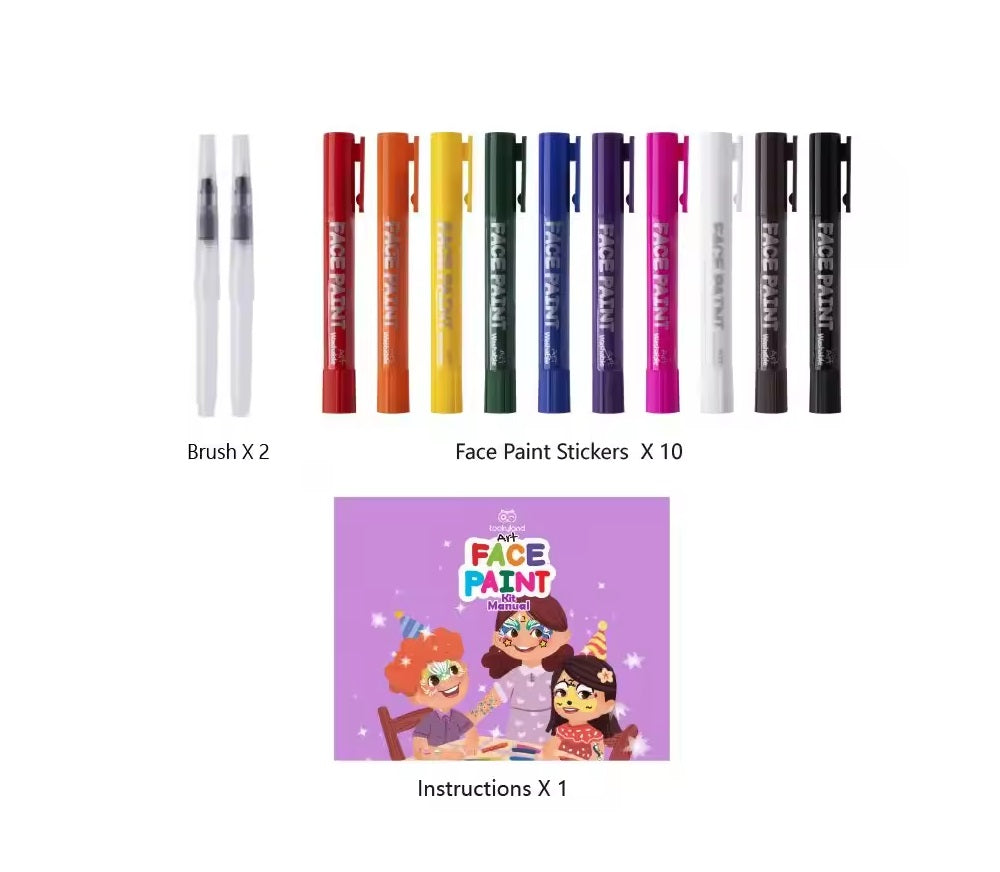 10 Colors Body Paint Sticks