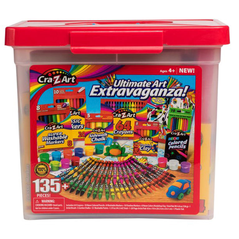 Buy Cra-Z-Art Ultimate Art Extravaganza Activity Set 135+ pieces | Yallatoys.com