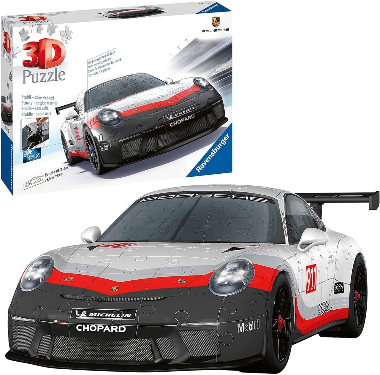 Buy Ravensburger Porsche GT3 Cup 3D 108pcs Jigsaw Puzzle | Yallatoys.com