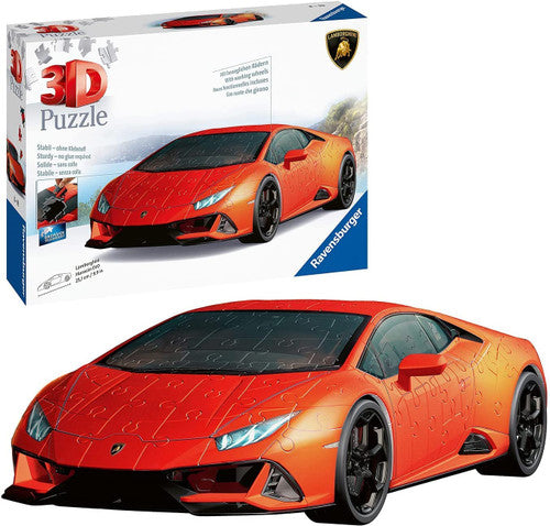 Buy Ravensburger Lamborghini Huracan EVO 108 Piece 3D Jigsaw Puzzle | Yallatoys.com