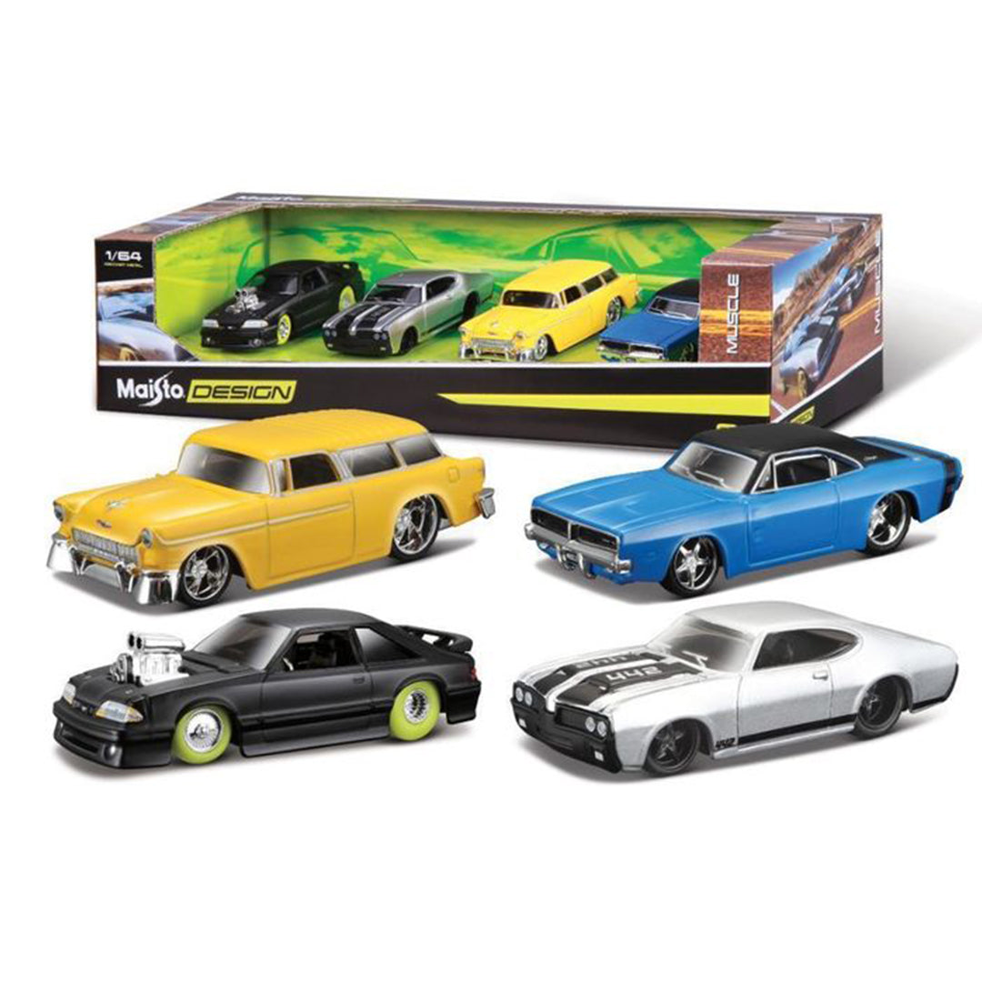 Buy Maisto Classic Designed Themed Cars 4 Pieces Pack (Sold Separately Subject To Availability) | Yallatoys.com