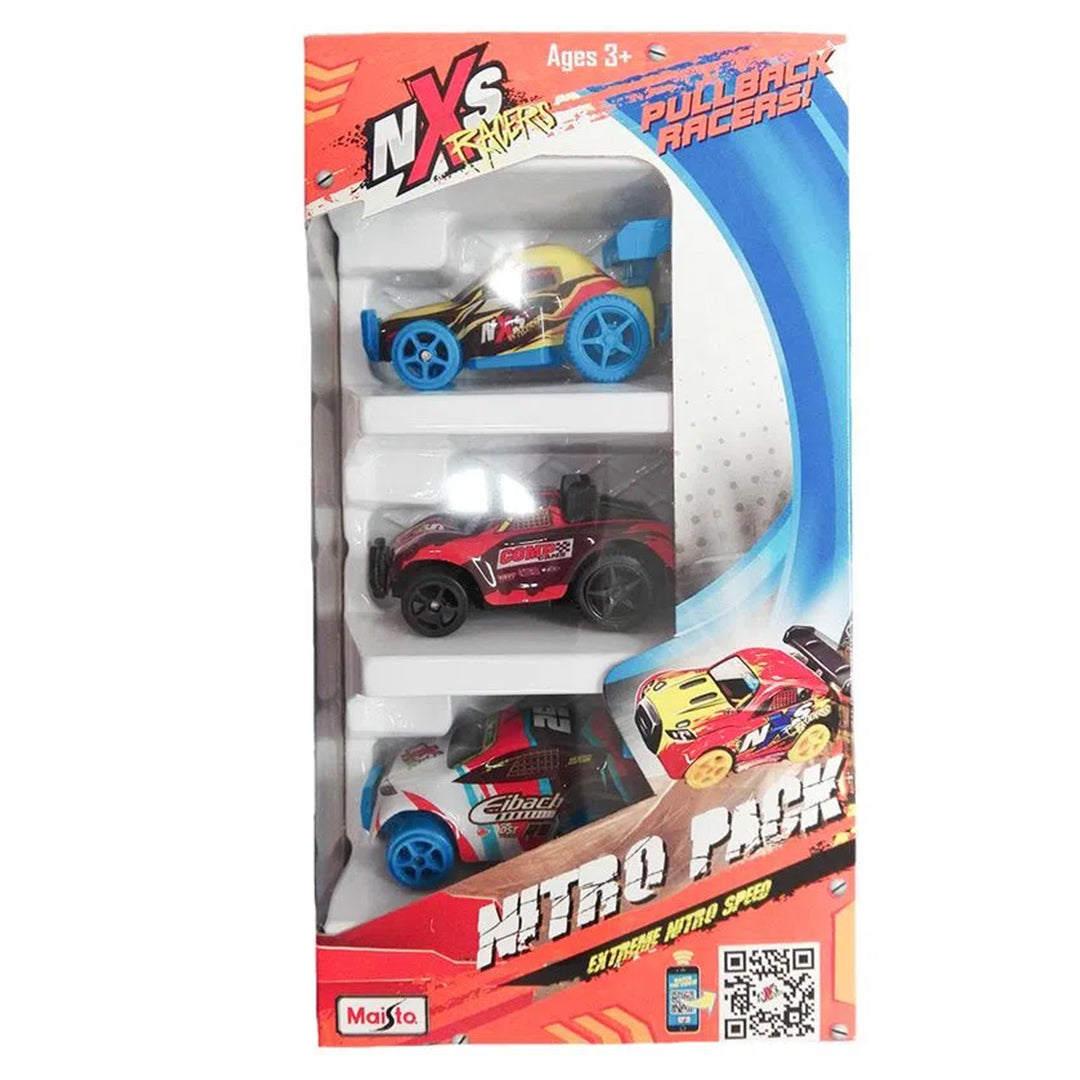 Buy Maisto Nxs Racers Pullback Nitro Pack (Sold Separately Subject To Availability) | Yallatoys.com