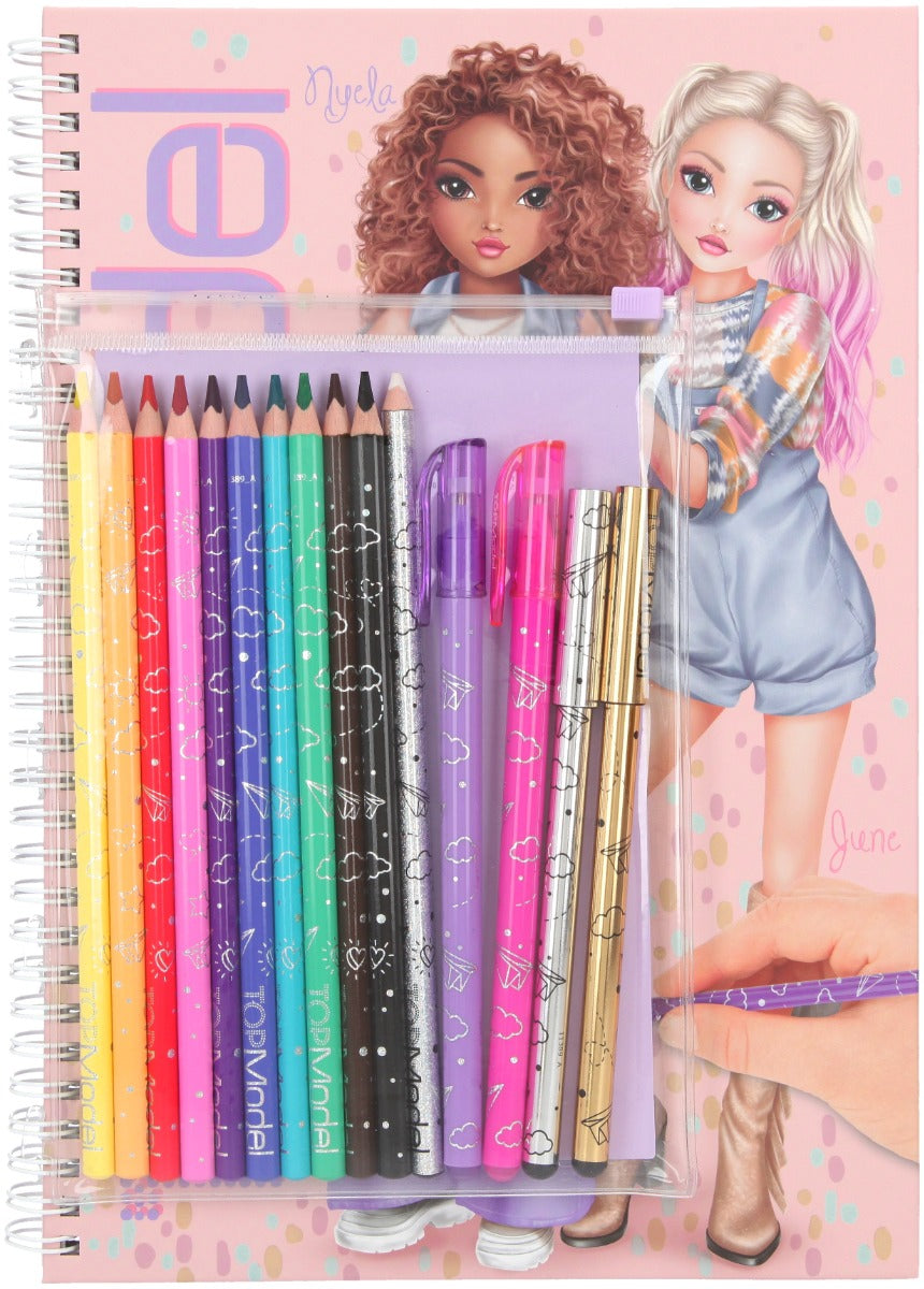 Buy Top Model Colouring Book With Pen Set | Yallatoys.com