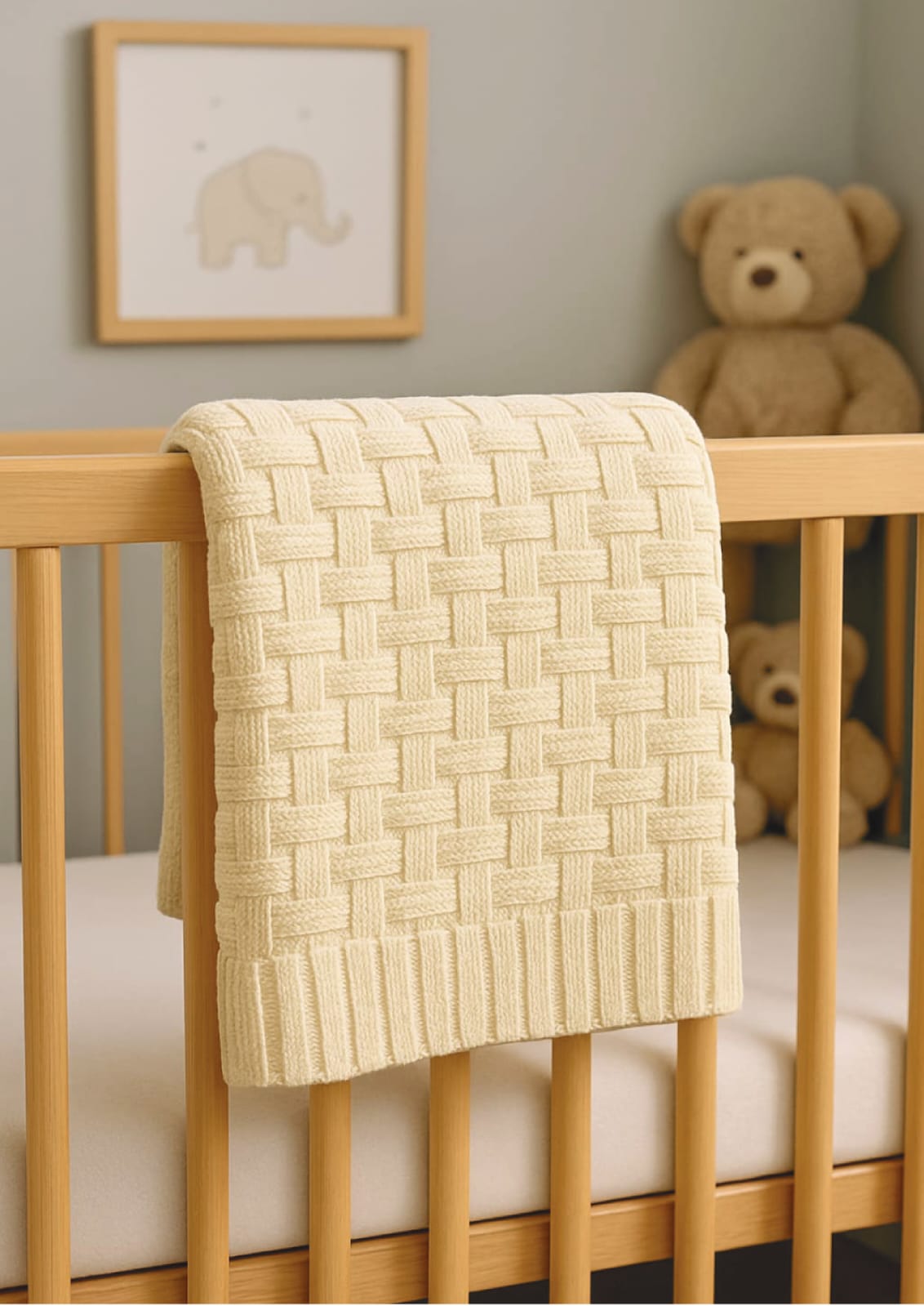 Kinder Valley Bamboo Weave Cotton knitted Blanket Kinder Valley Yallatoys