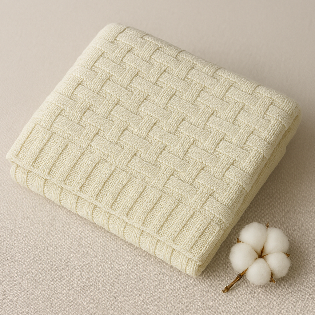 Kinder Valley Bamboo Weave Cotton knitted Blanket Kinder Valley Yallatoys
