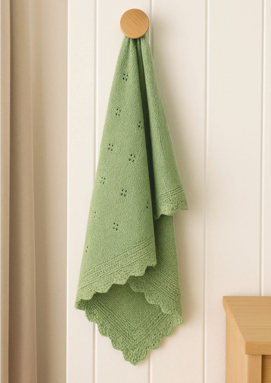 Kinder Valley Sage Bloom Cotton Knitted Blanket Kinder Valley Yallatoys