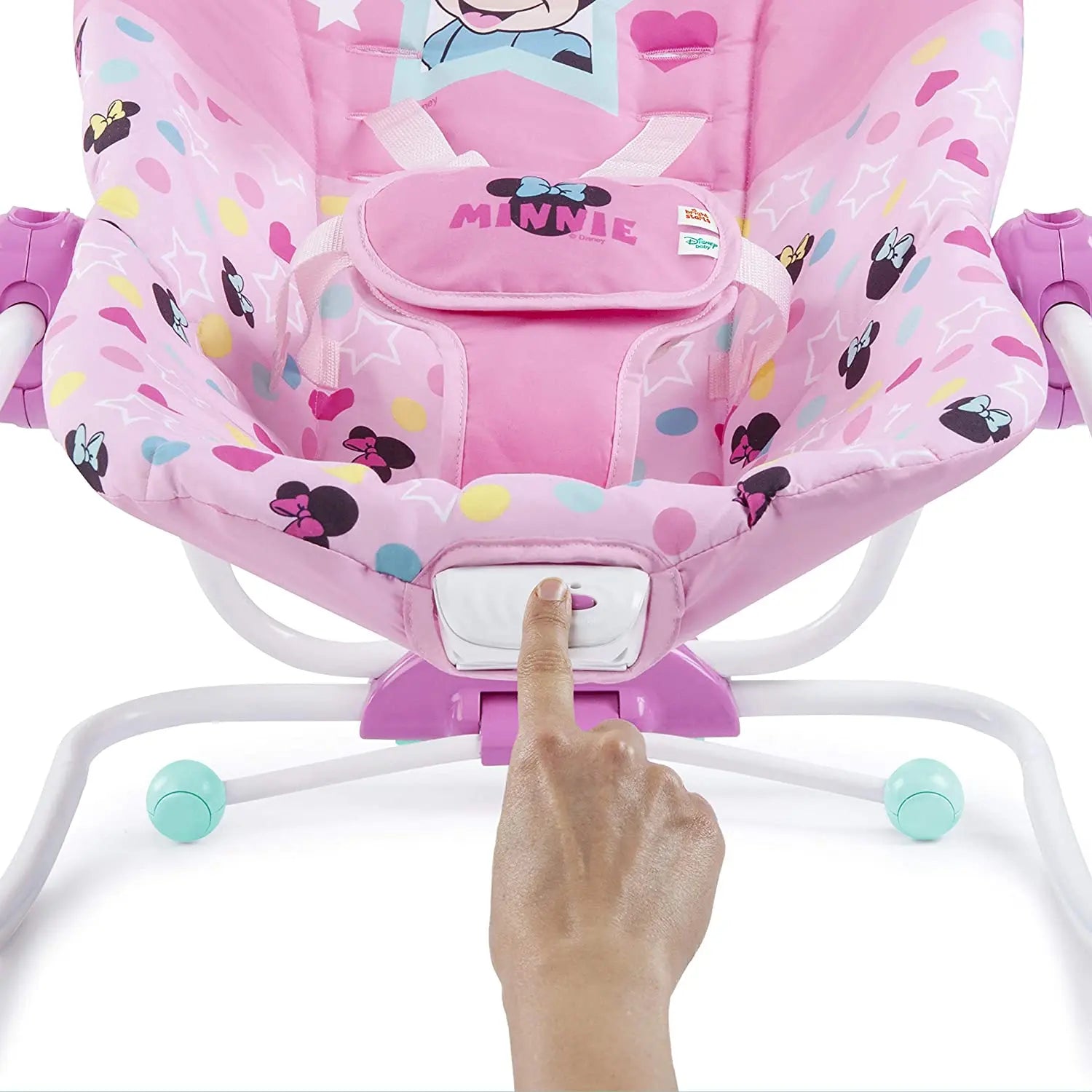 Bright Starts Minnie Mouse Stars & Smiles Infant To Toddler Rocker Yallamomz Yallatoys