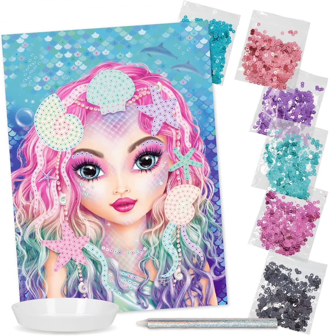 Buy Top Model Create Your Diamond Mermaid Picture Template | Yallatoys.com