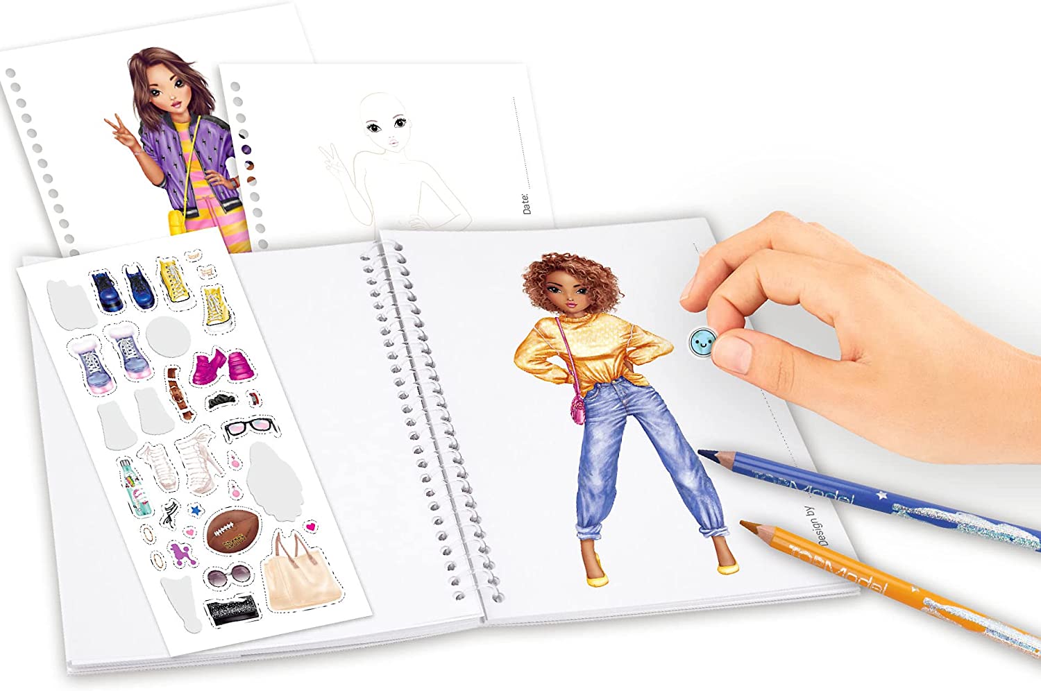Buy Top Model Pocket Colouring Book with 120 Pages | Yallatoys.com