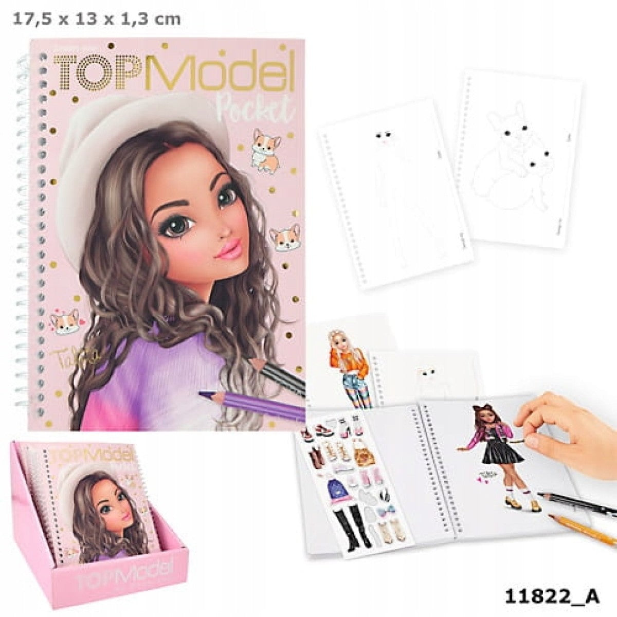 Buy Top Model Pocket Colouring Book with Stickers | Yallatoys.com