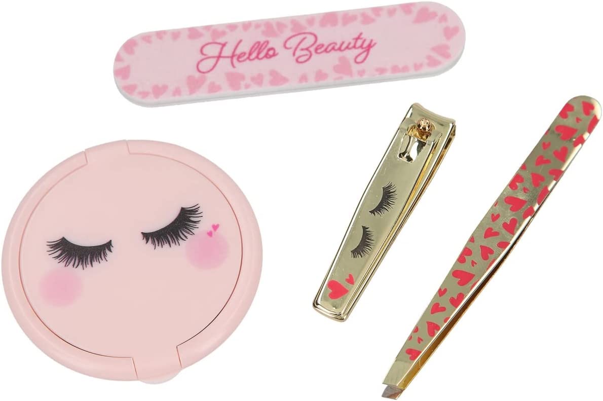 Buy Top Model Beauty Girl Manicure Set Packed in a Box with Heart Pattern and Sleeping Eyes | Yallatoys.com