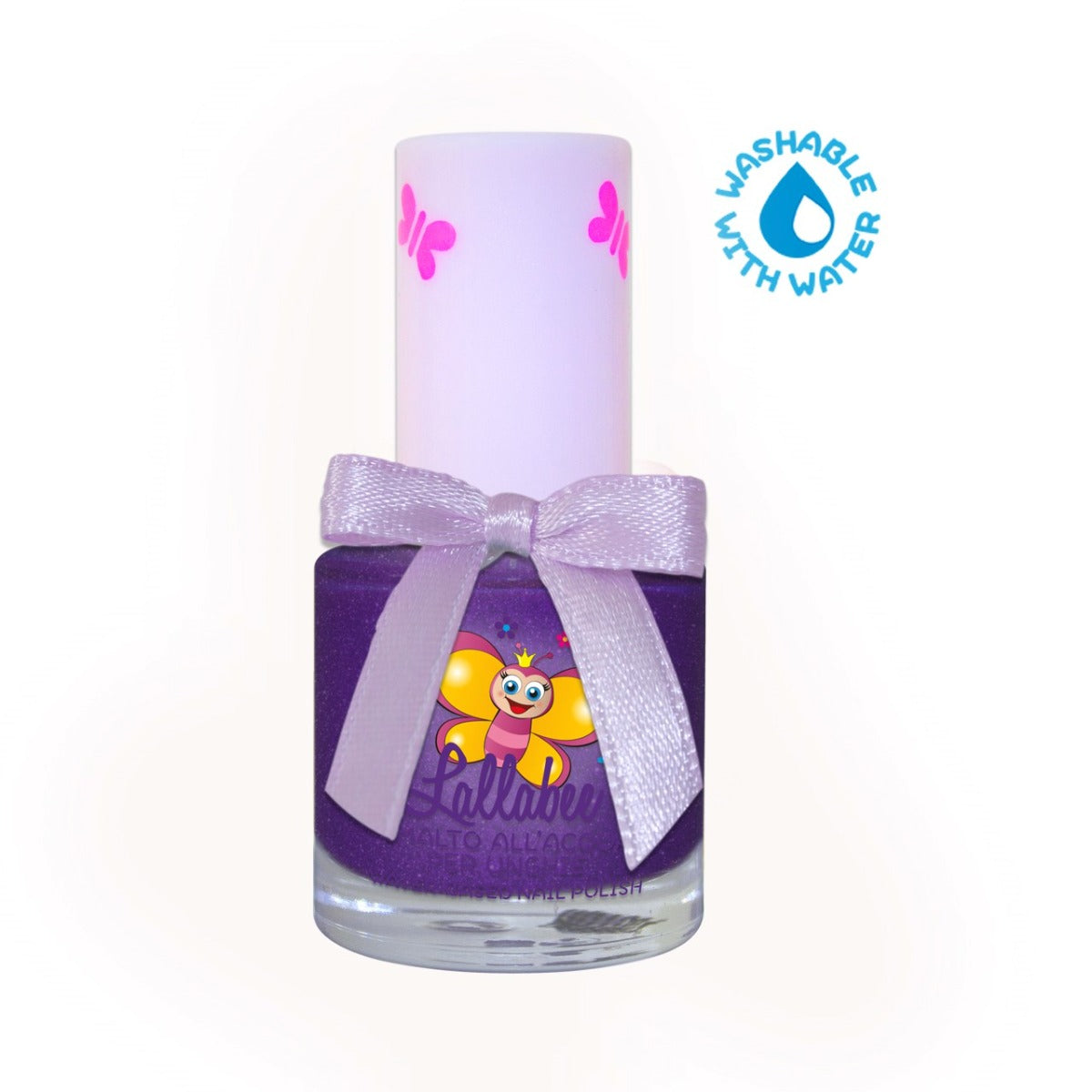Buy Lallabee Glittery Purple Morellina Water Based Nail Polish | Yallatoys.com