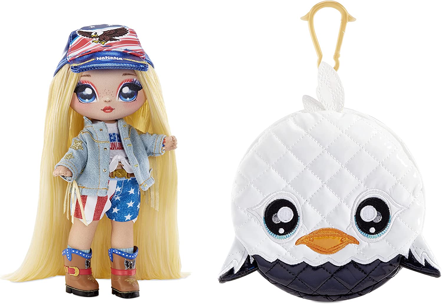 Buy Na Na Na Surprise Glam Series 2 Erika Featherton Patriotic Eagle Fashion Doll | Yallatoys.com