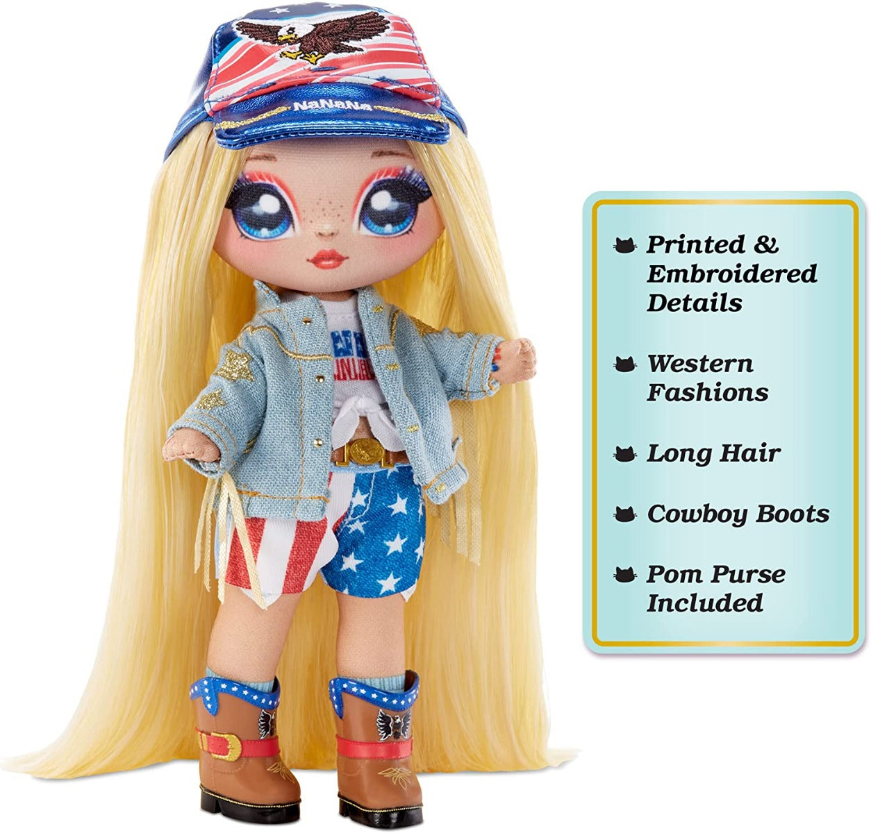 Buy Na Na Na Surprise Glam Series 2 Erika Featherton Patriotic Eagle Fashion Doll | Yallatoys.com