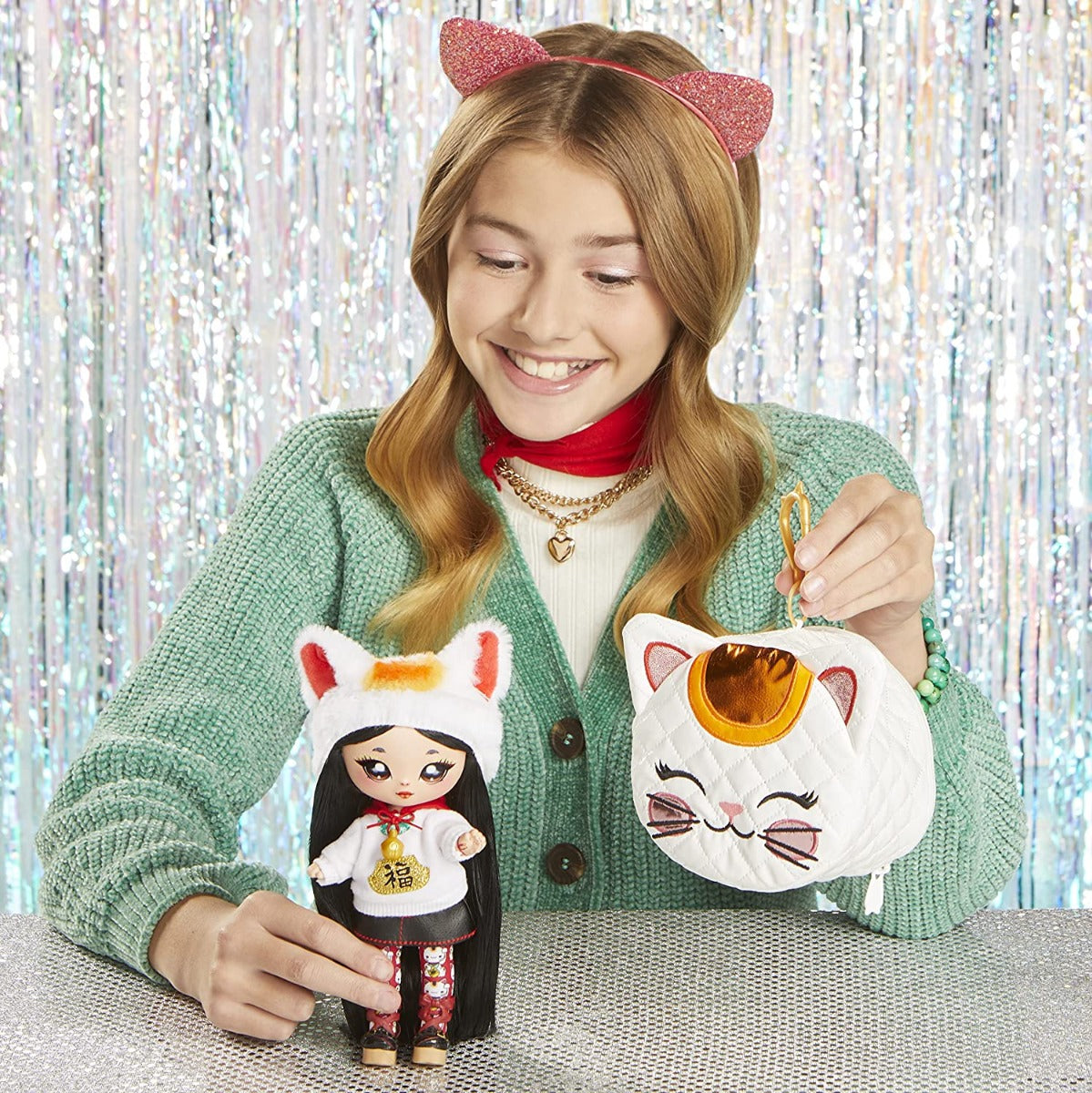 Buy Na Na Na Surprise Glam Series 2 Liling Lucky Cat Fashion Doll | Yallatoys.com