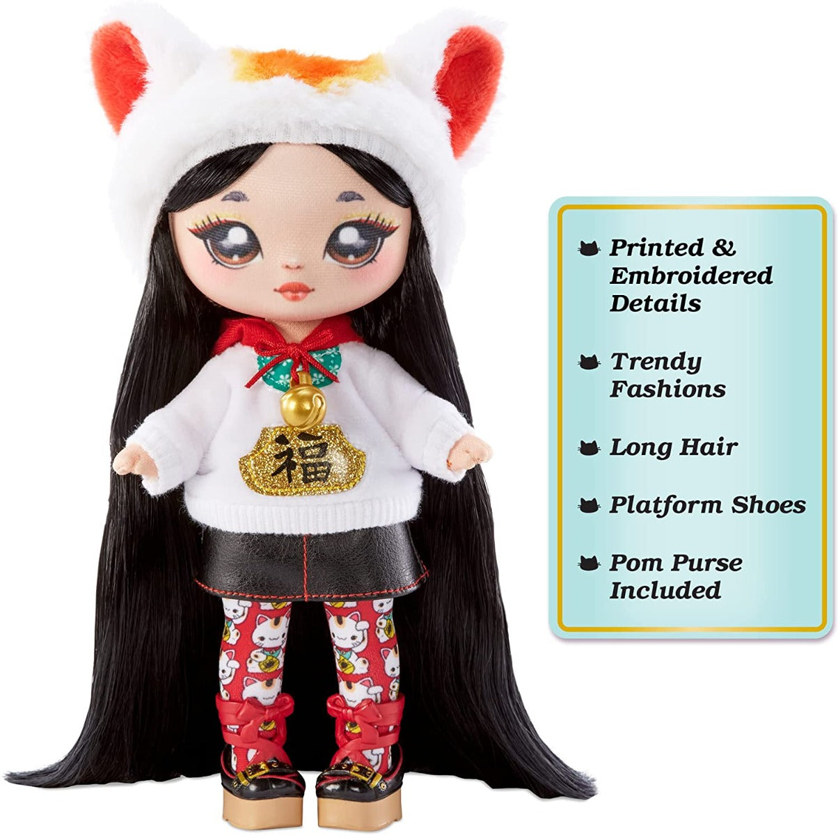 Buy Na Na Na Surprise Glam Series 2 Liling Lucky Cat Fashion Doll | Yallatoys.com