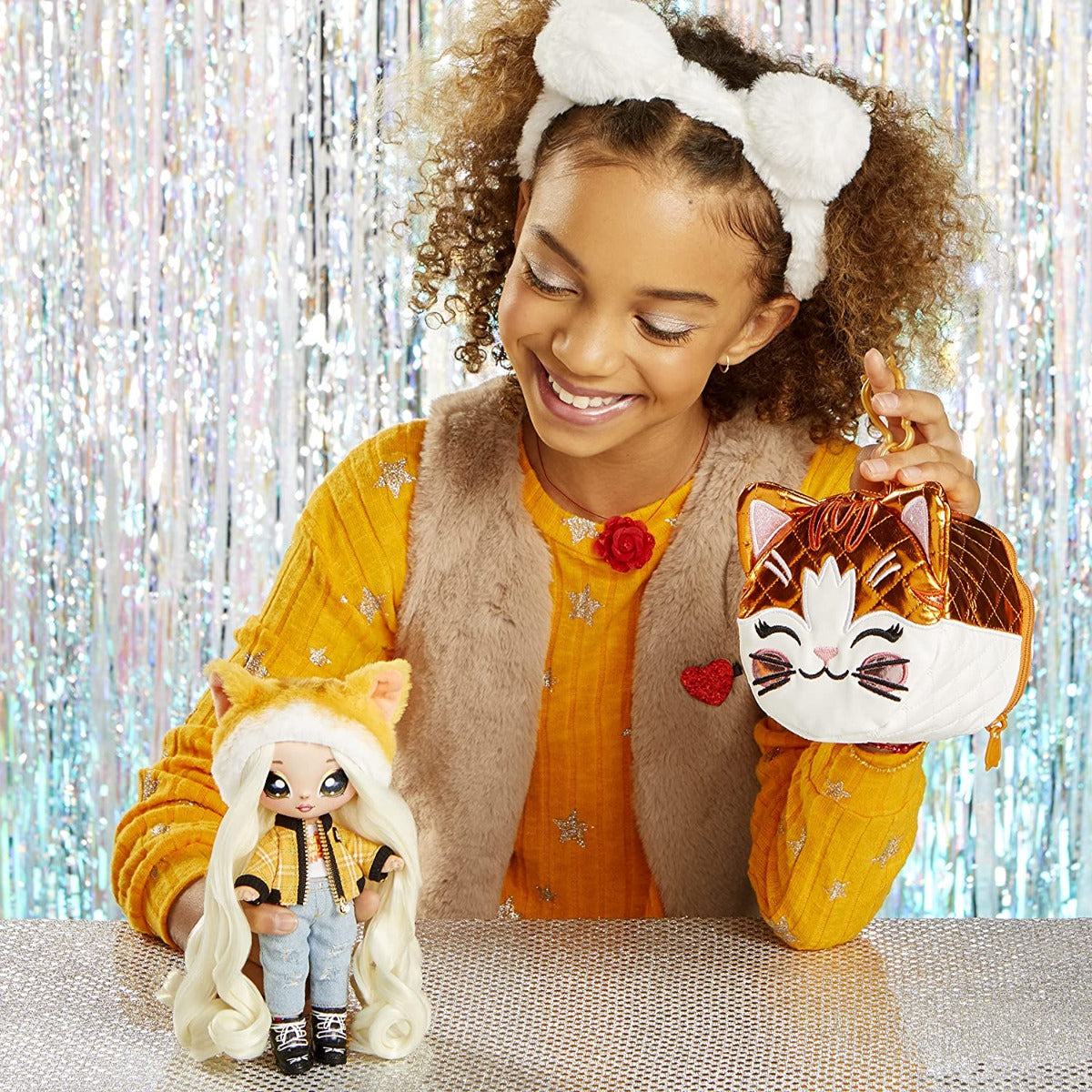 Buy Na Na Na Surprise Glam Series 2 Tabitha Nekota Tabby Cat Fashion Doll | Yallatoys.com